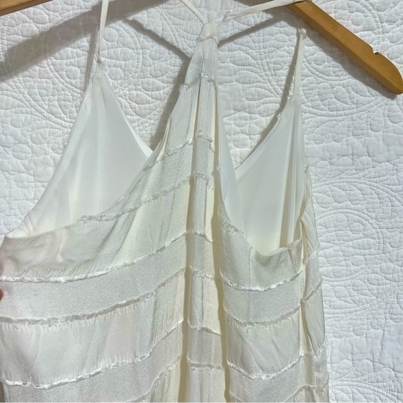 TROUVE Ivory Boho Tiered Fringe Flowy Tank Top, Size X-Small - #242 - Picture 4 of 14